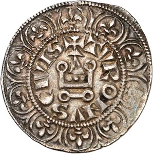 Philippe IV, dit Philippe le Bel (1285-1314). Maille tierce à l’O rond ND (1306).