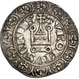 Charles IV (1322-1328). Gros tournois ND (1322).