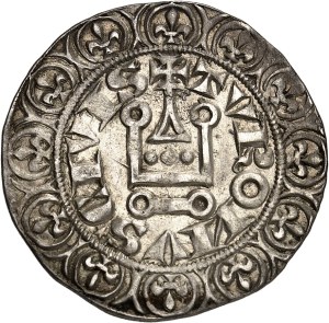 Charles IV (1322-1328). Gros tournois ND (1322).