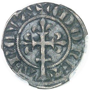 Charles IV (1322-1328). Parisis simple, 1ère émission ND (1322).