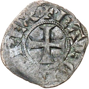 Charles IV (1322-1328). Parisis simple, 2e émission ND (1323).