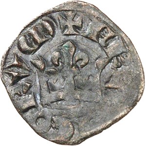 Charles IV (1322-1328). Parisis simple, 2e émission ND (1323).