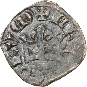 Charles IV (1322-1328). Parisis simple, 2nd issue ND (1323).