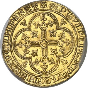 Philippe VI (1328-1350). Écu d’or à la chaise, 1ère émission ND (1337).