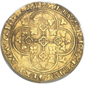 Jean II le Bon (1350-1364). Écu d’or à la chaise, 1ère émission ND (1351).
