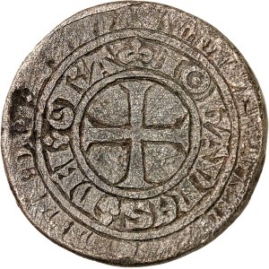 Jean II le Bon (1350-1364). Piéfort du gros blanc au châtel fleurdelisé, 2e émission (O pointé) ND (1360).