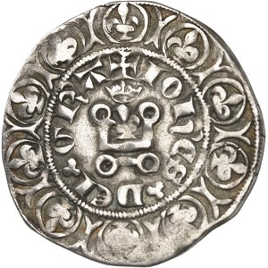 Jean II le Bon (1350-1364). Gros au lis couronné pour le Languedoc ND (1359), Montpellier ?