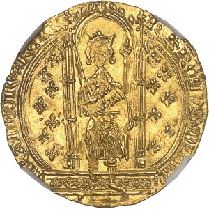 Charles V (1364-1380). Franc à pied ND (1365).