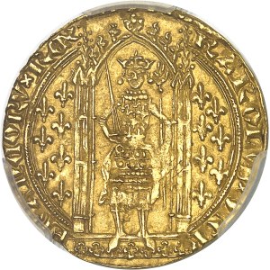Charles V (1364-1380). Franc à pied ND (1365).