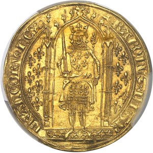 Charles V (1364-1380). Franc à pied ND (1365).