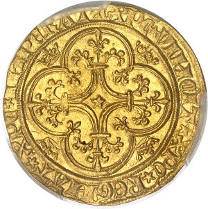 Charles VI (1380-1422). Gold shield with crown, 2nd issue ND (1388-1389), undetermined workshop.