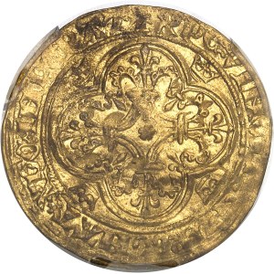 Charles VI (1380-1422). Écu d’or à la couronne, 2e émission (?) et variété KAROLVM ND (après 1388), Atelier indéterminé.