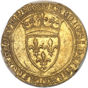 Charles VI (1380-1422). Écu d’or à la couronne, 3e émission ND (1389-1394), Paris.
