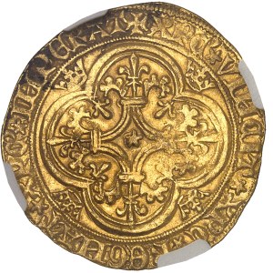 Charles VI (1380-1422). Écu d’or à la couronne, 4e émission ND (1394-1411), Paris.