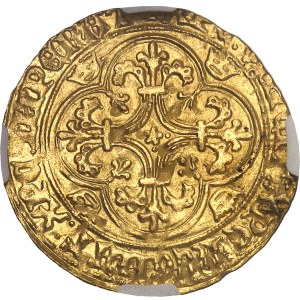 Charles VI (1380-1422). Écu d’or à la couronne, 5e émission ND (1411-1418), Toulouse.