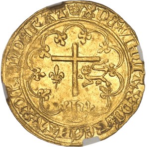 Henry VI of England (1422-1453). Salut d'or 2nd issue ND (1422), crown, Paris.