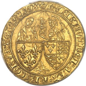 Henry VI of England (1422-1453). Salut d'or 2nd issue ND (1422), crown, Paris.