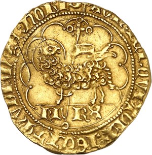 Charles VII (1422-1461). Agnel d'Or, 1st issue ND (1423-1425), Lyon.