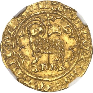 Charles VII (1422-1461). Agnel d’or, 2e émission ND (1427), La Rochelle.