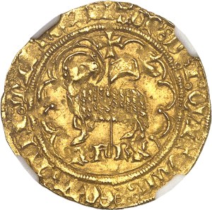 Charles VII (1422-1461). Agnel d'or, 2nd issue ND (1427), La Rochelle.