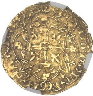 Charles VII (1422-1461). Agnel d'or, 3rd issue with ND cross (1427), Montpellier.