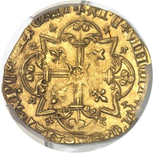 Charles VII (1422-1461). Agnel d'or, 3rd issue with ND cross (1427), Villeneuve-lès-Avignon.