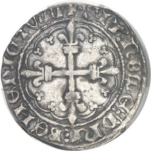 Charles VII (1422-1461). Dentilled white, 2nd ND issue (1431), Tours.