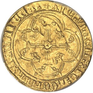 Charles VII (1422-1461). Écu d’or à la couronne 3e type, ou écu neuf, 1ère émission ND (1441-1445), Romans.