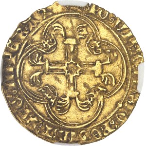 Charles VII (1422-1461). Écu d’or à la couronne 3e type, ou écu neuf, 2e émission ND (12 août 1445), Tournai.