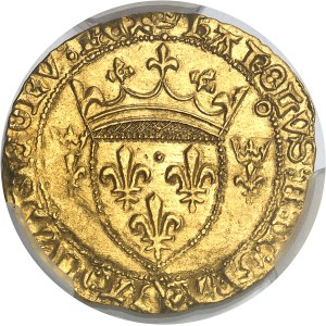 Charles VII (1422-1461). Écu d’or à la couronne 3e type, ou écu neuf, 3e émission (?) ND (janvier à mai 1447), Toulouse.