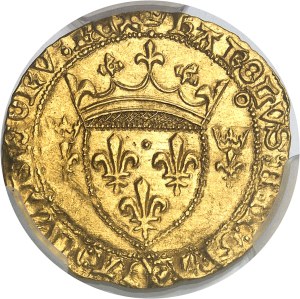Charles VII (1422-1461). Écu d'or à la couronne 3e type, or écu neuf, 3rd issue (?) ND (January to May 1447), Toulouse.