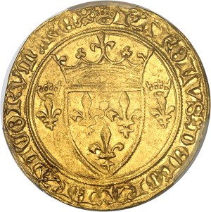 Charles VII (1422-1461). Gold shield with crown 3rd type, or new shield, 3rd issue ND (1447), Tournai.