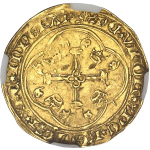 Charles VII (1422-1461). Écu d’or à la couronne 3e type, ou écu neuf, 5e émission ND (1448-1450), Tournai.