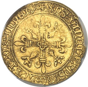Charles VIII (1483-1498). Écu d’or au soleil de Bretagne ND, N, Nantes.