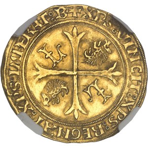 Louis XII (1498-1514). Écu d’or au porc-épic ND (1507-1515), B, Bourges.