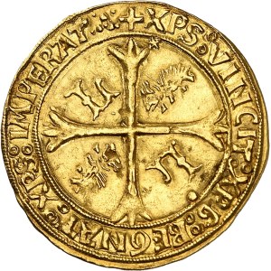 Louis XII (1498-1514). Écu d’or au porc-épic ND (1513-1515), Lyon.