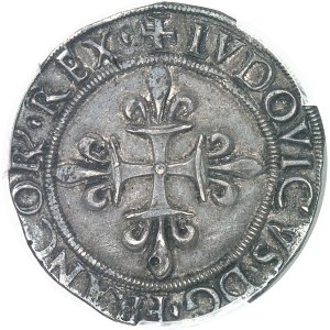 Louis XII (1498-1514). Gros royal d’argent de six sous, 2e type ND (1499-1512), Milan.