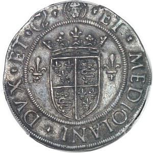 Louis XII (1498-1514). Gros royal d’argent de six sous, 2e type ND (1499-1512), Milan.