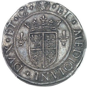 Louis XII (1498-1514). Gros royal d'argent de six cents, 2nd type ND (1499-1512), Milan.