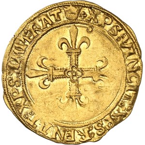 François Ier (1515-1547). Écu d’or au soleil du Dauphiné, 1er type, 3e émission ND (1525-1528), Crémieu.