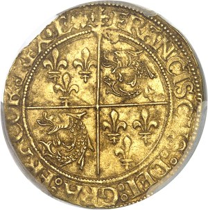François I (1515-1547). Écu d'or au soleil du Dauphiné, 2nd type, 3rd issue ND (1522-1527), Grenoble.