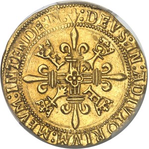 François Ier (1515-1547). Écu d’or au soleil de Bretagne, 2e type ND (1534-1540), N, Nantes.