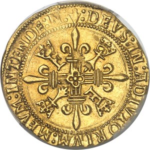 François I (1515-1547). Écu d'or au soleil de Bretagne, 2nd type ND (1534-1540), N, Nantes.