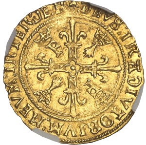 François I (1515-1547). Écu d'or au soleil de Bretagne, 2nd type ND (1534-1540), N, Nantes.