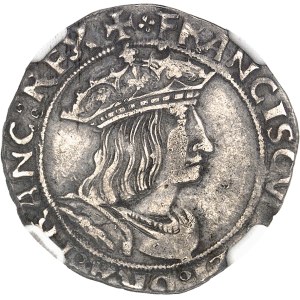 François Ier (1515-1547). Demi-teston du Dauphiné, 1er type ND (1525-1528), Crémieu.