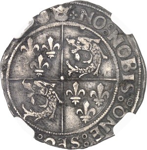 François I (1515-1547). Demi-teston du Dauphiné, 1st type ND (1525-1528), Crémieu.