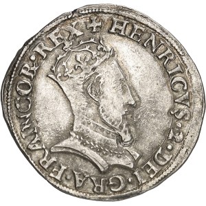 Henri II (1547-1559). Teston au buste couronné 1553, G, Poitiers.