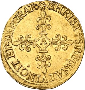 Charles IX (1560-1574). Gold shield with sun, 1st type MDLXV (1565), A, Paris.