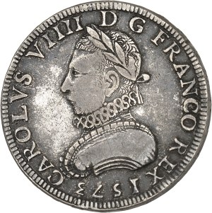Charles IX (1560-1574). Double piéfort of the 1573 teston, A, Paris.