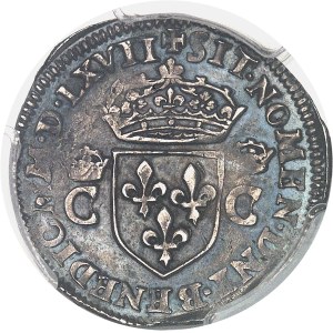 Charles IX (1560-1574). Demi-teston, 2e type 1567, E, Tours.